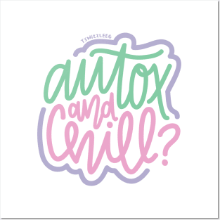 AutoX And Chill? -  Mint / Pink / Purple Posters and Art